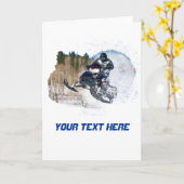 Im Flugzeug Snowmobil Karte (Gelbe Blume)