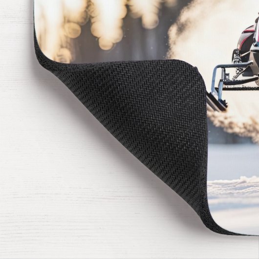 Im Flugzeug Snowmobiler Mousepad (Ecke)
