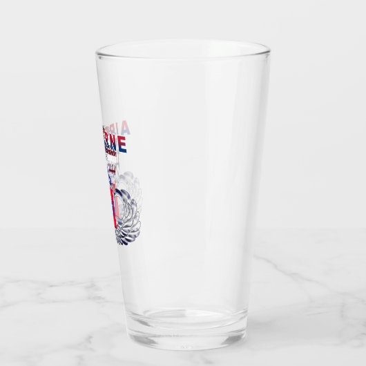 im Flugzeug Sprung - Jump Wings Glas (Links)