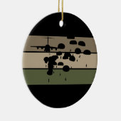 Im Flugzeug Sprung Keramik Ornament (Rechts)