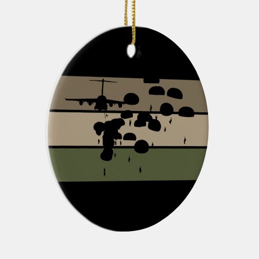 Im Flugzeug Sprung Keramik Ornament (Rechts)