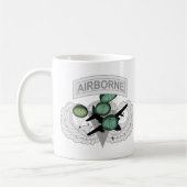 Im Flugzeug Sprung mit Flügeln Kaffeetasse (Links)