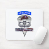 Im Flugzeug Tab Steel Paratrooper Jump Wings Mousepad (Mit Mouse)
