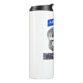 Im Flugzeug Tab Steel Paratrooper Jump Wings Thermosbecher (Nach links gedreht)