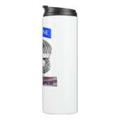 Im Flugzeug Tab Steel Paratrooper Jump Wings Thermosbecher (Nach rechts gedreht)