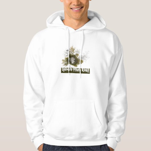 Im Flugzeug Treehugger Entwurf Hoodie (Vorderseite)