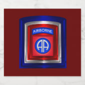 im Flugzeug Unternehmensbereich Proud Veteran Bierflaschenetikett (Einzelnes Label)