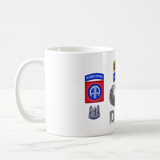 im Flugzeug Vater 82. Ranger Kaffeetasse (Links)
