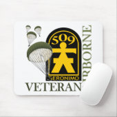 Im Flugzeug Veteran - 509. PIR Mousepad (Mit Mouse)
