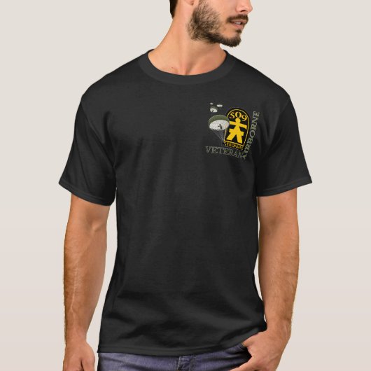 Im Flugzeug Veteran - 509. PIR T-Shirt (Vorderseite)