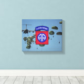 im Flugzeug Veteranen der 82. Leinwanddruck (Insitu (Holzboden))