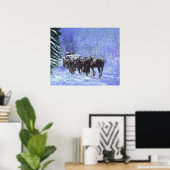 im Flugzeug Vorlauf Poster (Heimbüro)