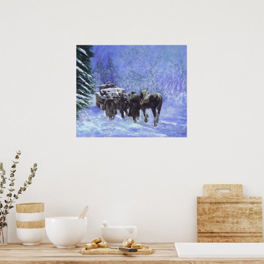 im Flugzeug Vorlauf Poster (Küche)