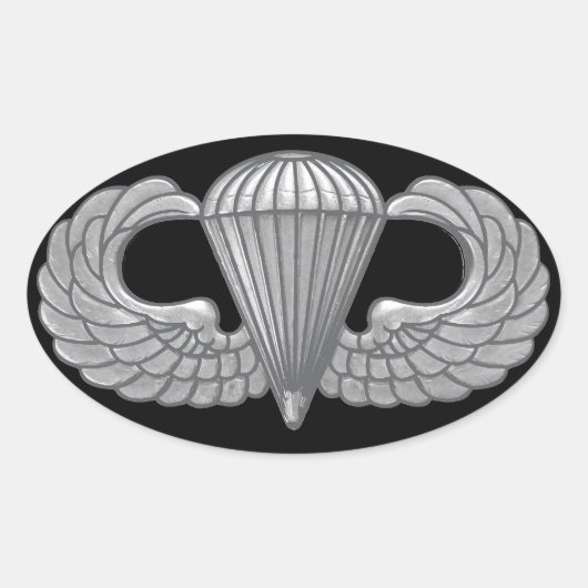 Im Flugzeug Wappen Ovaler Aufkleber (Vorderseite)