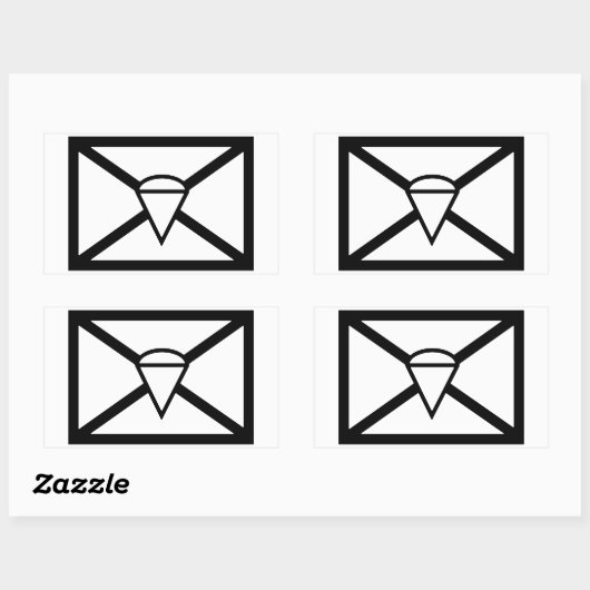 IM FLUGZEUG ZEICHEN RECHTECKIGER AUFKLEBER (Blatt)