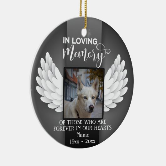 Im Foto "Benutzerdefiniertes Gedächtnis für den Sp Keramik Ornament (Rechts)