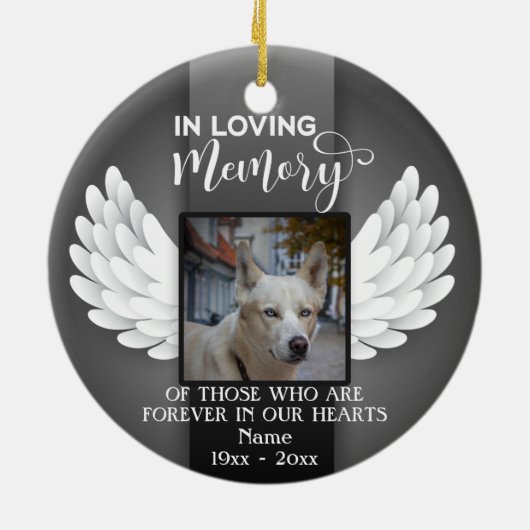 Im Foto "Benutzerdefiniertes Gedächtnis für den Sp Keramik Ornament (Hinten)