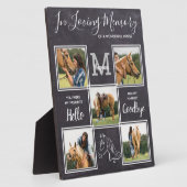 Im Foto Personalisiertes Pferdegedächtnis Fotoplatte (Seite)