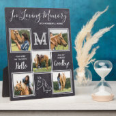 Im Foto Personalisiertes Pferdegedächtnis Fotoplatte (Seite)