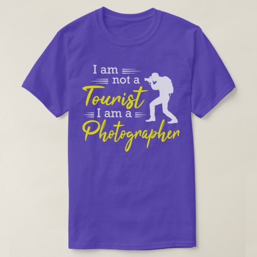Im Fotografen bin ich kein Tourist (4) T-Shirt (Design vorne)