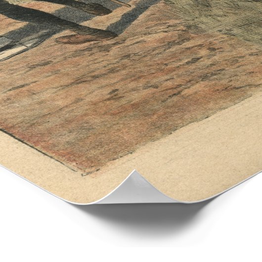 Im französischen Kongo trainierte der Elefant zu p Poster (Ecke)