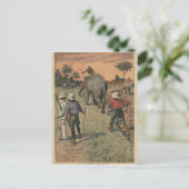 Im französischen Kongo trainierte der Elefant zu p Postkarte (Stehend Vorderseite)
