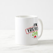 I'm Freaking Jolly Christmas Funny Kaffeetasse (VorderseiteRechts)