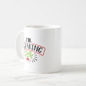 I'm Freaking Jolly Christmas Funny Kaffeetasse (Vorderseite Links)