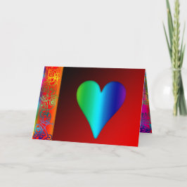 Im Freien Herzens Valentine Gruß C Feiertagskarte