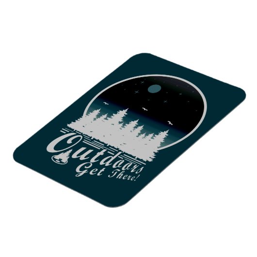 Im Freien kommen Sie mitten in Grün an Magnet (Linke Seite)