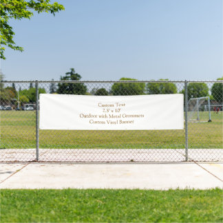 Im Freien mit Metallösen Custom 2,5' x 10' Banner