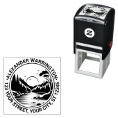 Im Freien: Sonnenname des Flusses Stream Trees Ret Permastempel (Beispiel)