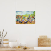 Im Freien weht der Sommer. Poster (Küche)