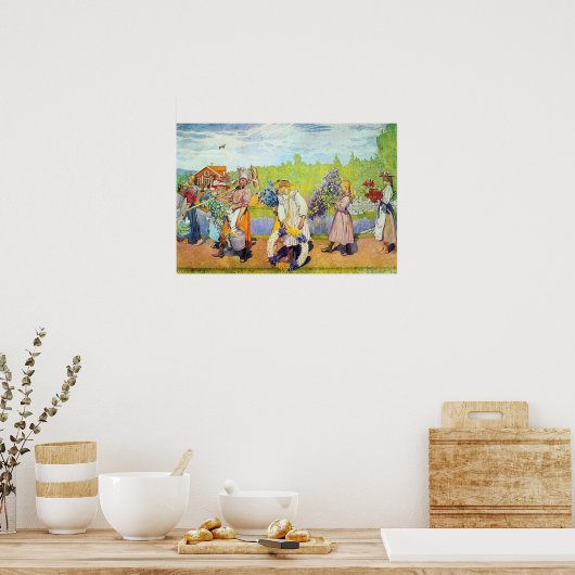 Im Freien weht der Sommer. Poster (Küche)