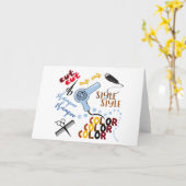 Im Friseursalon Karte (Gelbe Blume)