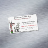 Im Friseursalon Magnetische Visitenkarte (Beispiel)
