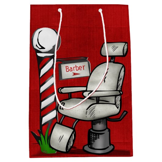 Im Friseursalon Mittlere Geschenktüte (Vorderseite)