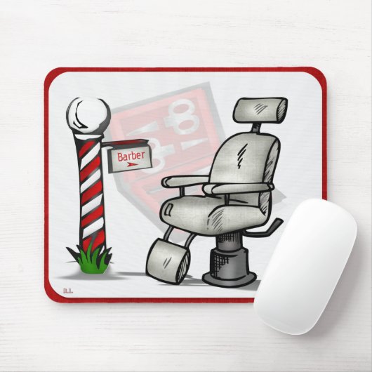 Im Friseursalon Mousepad (Mit Mouse)