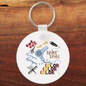 Im Friseursalon Schlüsselanhänger (Vorderseite)