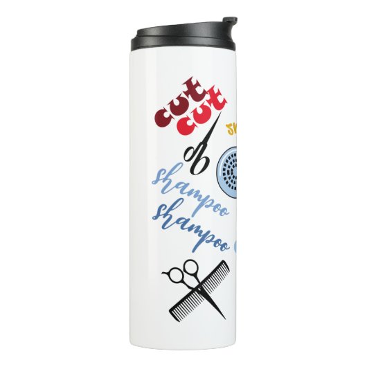 Im Friseursalon Thermosbecher (Nach links gedreht)