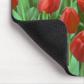 Im Frühling blüht das Tulip-Feld. Mousepad (Ecke)