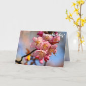 Im Frühling blüht ein Haufen süßer Sakura-Kirschbr Karte (Gelbe Blume)