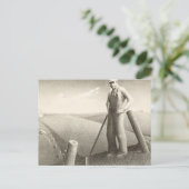 Im Frühling von Grant Wood Postkarte (Stehend Vorderseite)