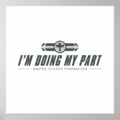 IM FÜHREN MEINER TEIL-STERNKREUZER POSTER (Vorne)