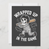 Im Game-BaseballHalloween Einladung (Vorderseite)