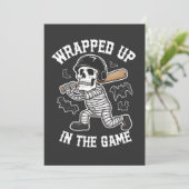 Im Game-BaseballHalloween Einladung (Stehend Vorderseite)