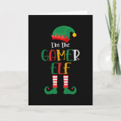 Im Gamer Elf passt Weihnachten ins Spiel Karte (Vorderseite)