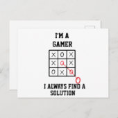 Im Gamer finde ich immer eine Lösung Postkarte (Vorne/Hinten)