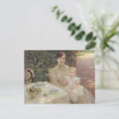 Im Garten, 1904 Postkarte (Stehend Vorderseite)