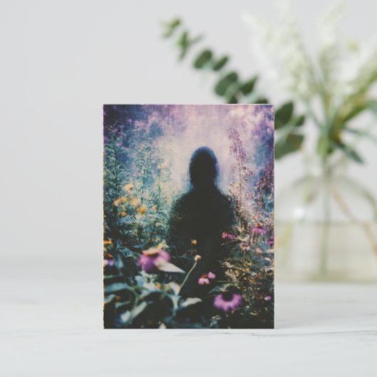 Im Garten Abstrakt Postkarte (Stehend Vorderseite)